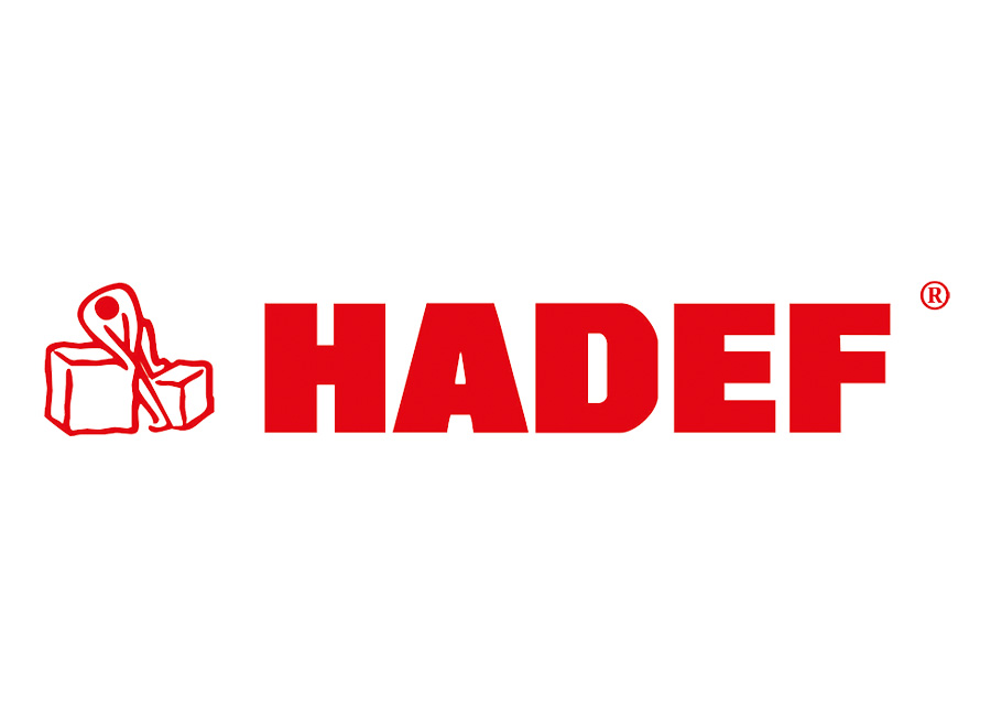 Logo de Hadef, fabricante líder de polipastos, cabrestantes y grúas