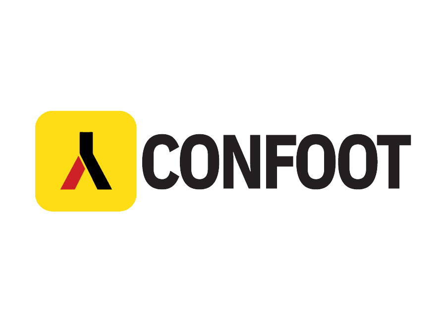 Logo ConFoot marca dedicada al movimiento de contenedores.