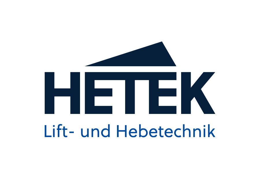 Logo de Hetek, marca de sistemas de elevación y movimiento de contenedores.